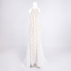 Lace Halter Neck Mermaid Wedding Gown H6842