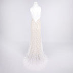 Lace Halter Neck Mermaid Wedding Gown H6842