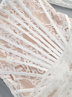 Lace Long Sleeve Corset Mini Dress H6502