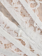 Lace Long Sleeve Corset Mini Dress H6502