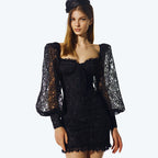 Lace Off-Shoulder Mini Dress H5310