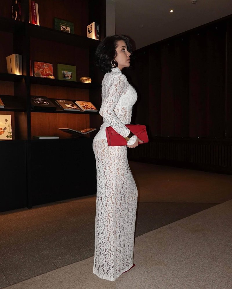 Lace Sheath Long Sleeve Evening Dress H6994