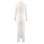 Lace Sheath Long Sleeve Evening Dress H6994