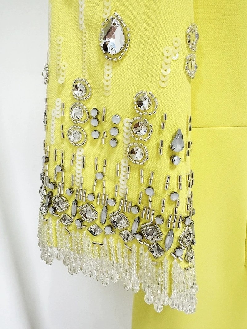 Lavender Beaded Sleeve Midi Dress H6598