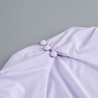 Lavender Cutout Back Maxi Dress with Black Bow H6765