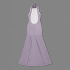 Lavender High Neck Glitter Maxi Dress H7093