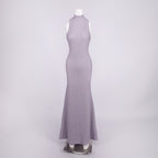 Lavender High Neck Glitter Maxi Dress H7093