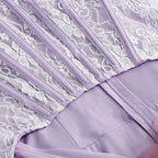 Lavender Rose Embellished Corset Gown H7062