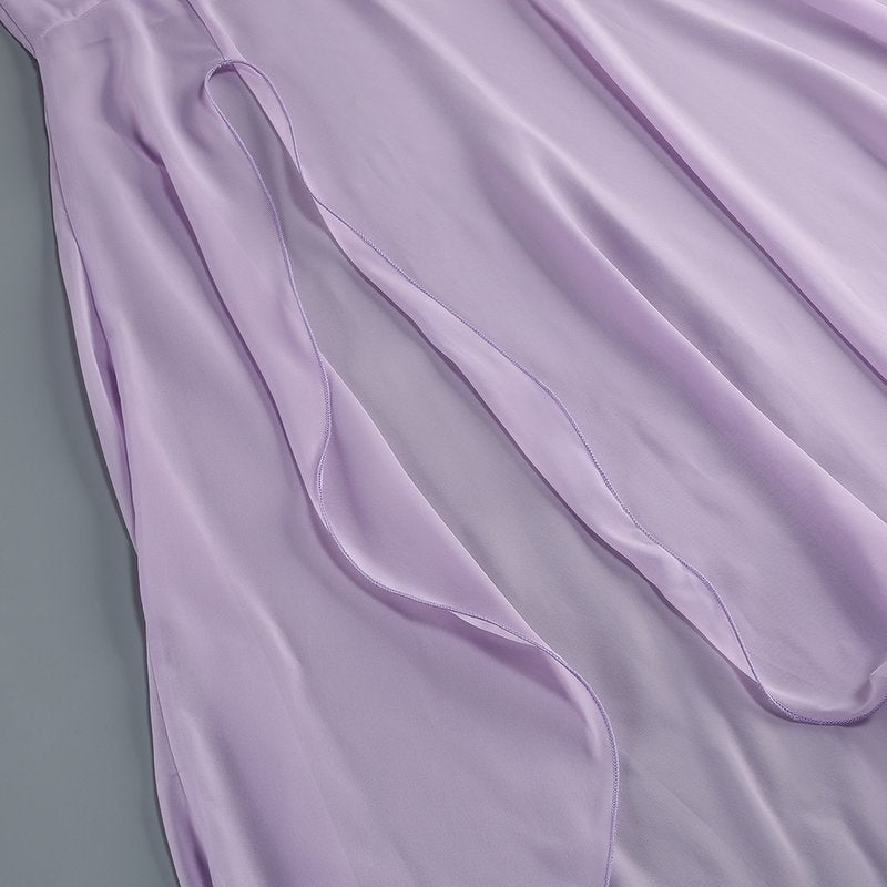 Lavender Rose Embellished Corset Gown H7062