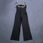 Lavender Sequin Trim Jumpsuit H6230