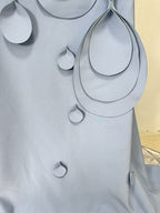 Light Blue 3D Petal Mermaid Gown H6579