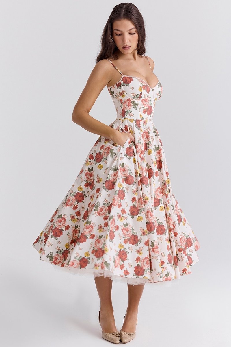 Light Blue Spaghetti Strap A-Line Dress H6207