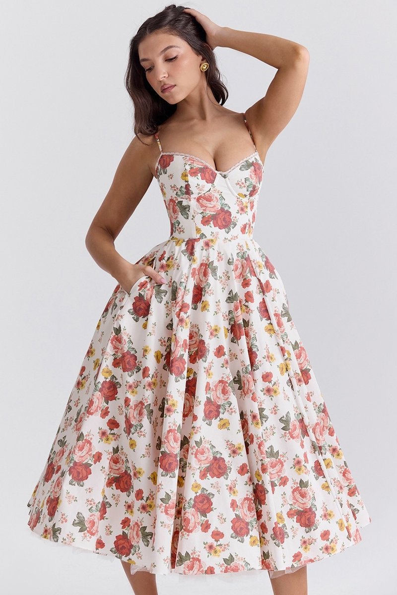 Light Blue Spaghetti Strap A-Line Dress H6207