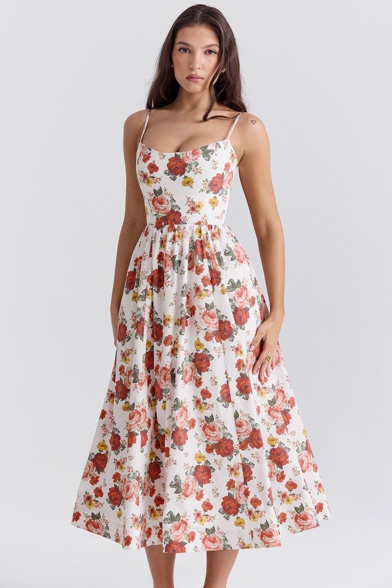 Light Blue Spaghetti Strap A-Line Dress H6207