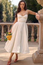 Light Blue Spaghetti Strap A-Line Dress H6207