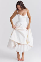 Light Blue Spaghetti Strap A-Line Dress H6207