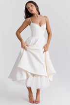 Light Blue Spaghetti Strap A-Line Dress H6207