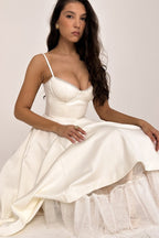 Light Blue Spaghetti Strap A-Line Dress H6207