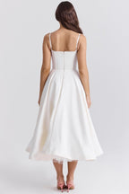 Light Blue Spaghetti Strap A-Line Dress H6207