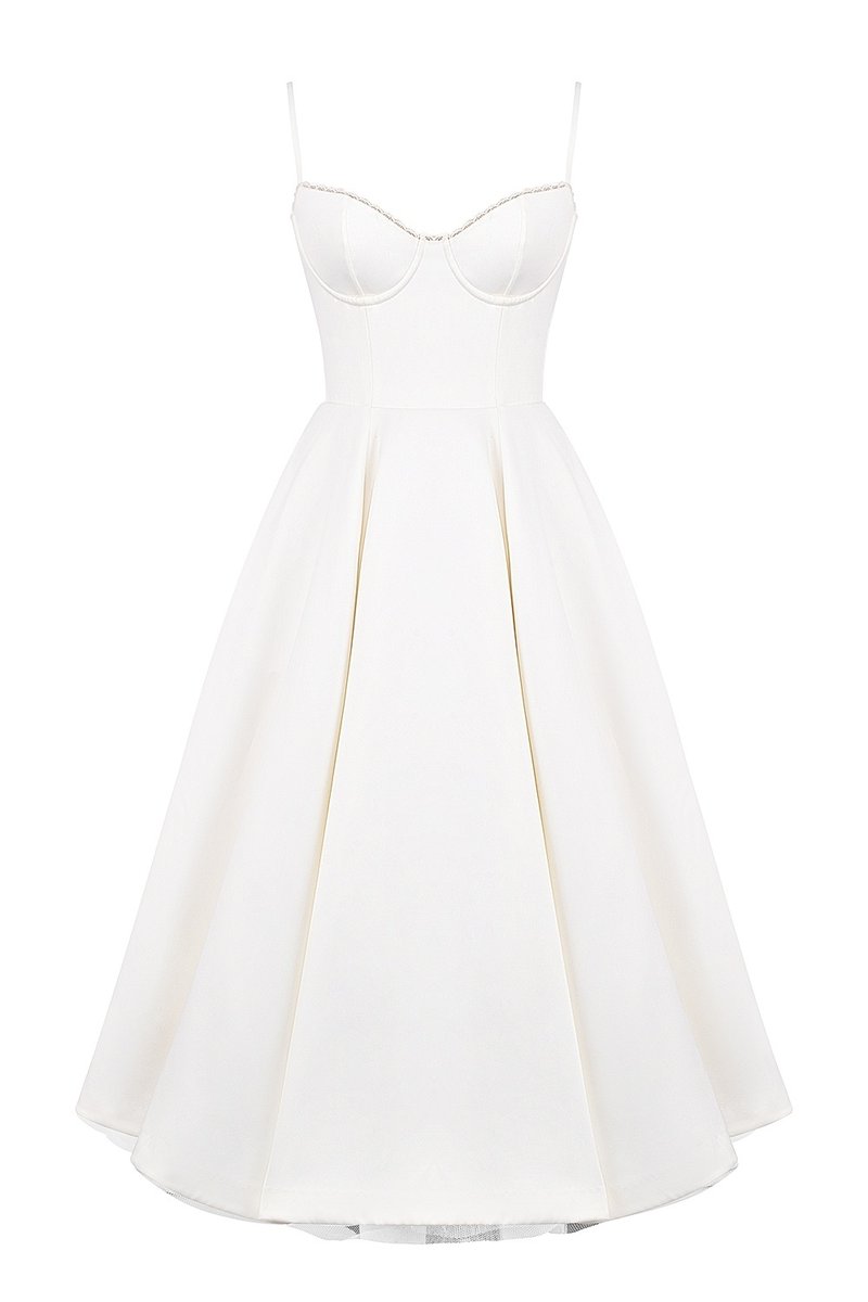 Light Blue Spaghetti Strap A-Line Dress H6207