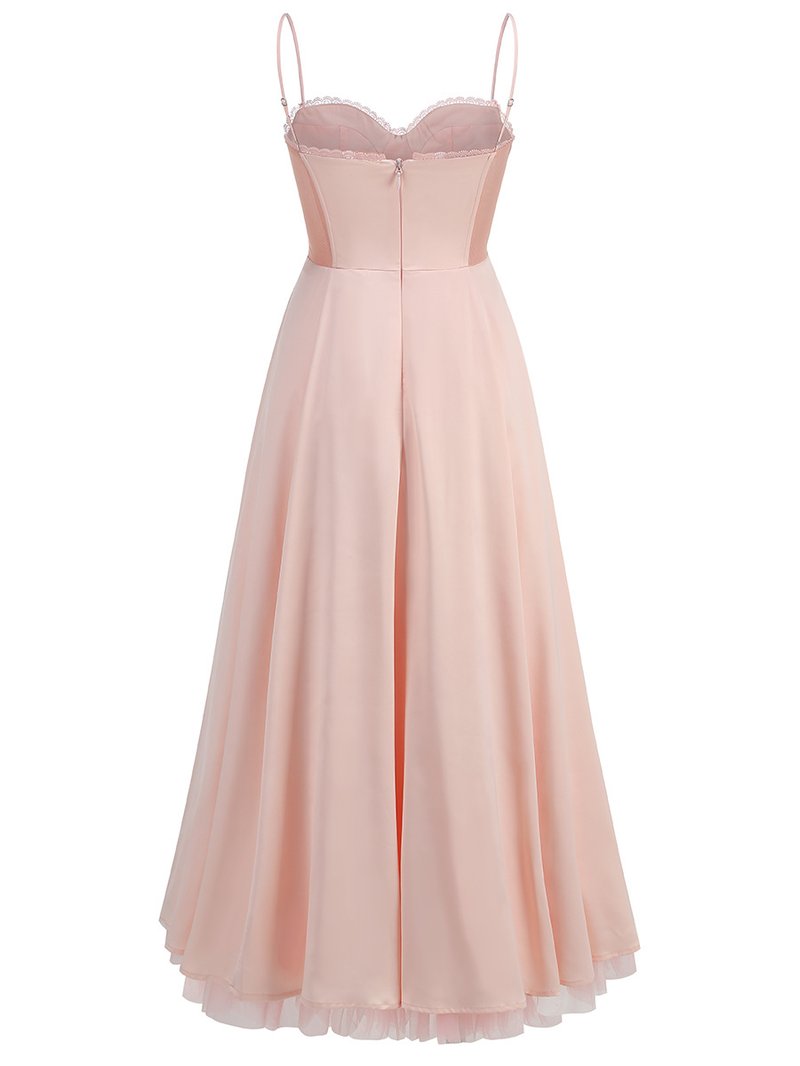 Light Blue Spaghetti Strap A-Line Dress H6207