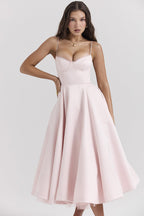 Light Blue Spaghetti Strap A-Line Dress H6207