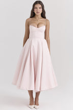 Light Blue Spaghetti Strap A-Line Dress H6207