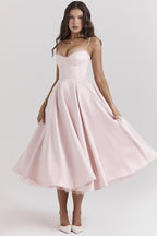 Light Blue Spaghetti Strap A-Line Dress H6207