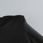 Long Sleeve Ruched Black Mini Dress H6660