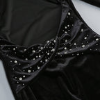 Long Sleeve Velvet Mermaid Dress H7122