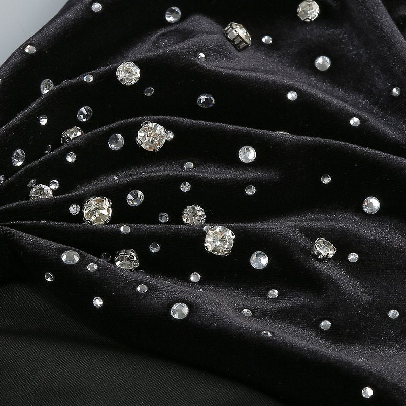 Long Sleeve Velvet Mermaid Dress H7122