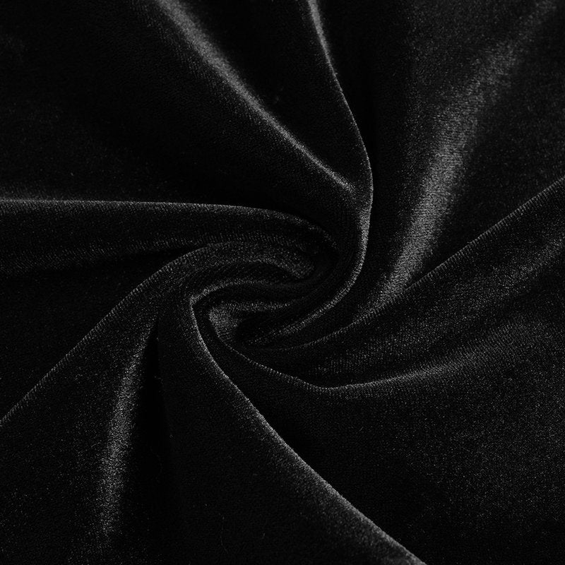 Long Sleeve Velvet Sheer Panel Gown H7132