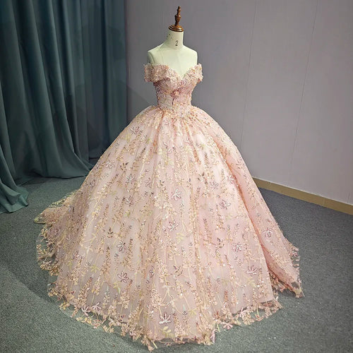 Luxury Princess Lace Quinceanera Dress