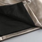 Metallic Halter Ruched Maxi Dress H6892