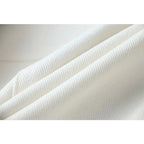 Military-Style White Midi Dress H6094