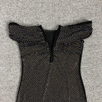 Off-Shoulder Beaded Midi Dress H6401