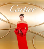 Off Shoulder Bell Sleeve Red Gown H6511