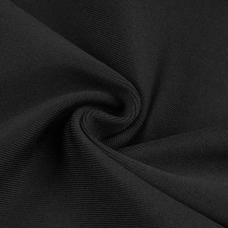 Off-Shoulder Black Maxi Dress H6190
