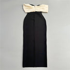 Off Shoulder Black Mermaid Gown H6814