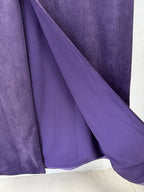 Off-Shoulder Draped Velvet Gown H7044