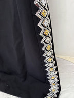 Off Shoulder Embellished Long Sleeve Gown H6782