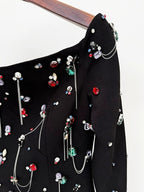 Off Shoulder Embellished Maxi Dress H6582