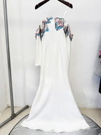 Off-Shoulder Embellished Mermaid Gown H7055