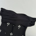 Off Shoulder Embellished Midi Dress H6648
