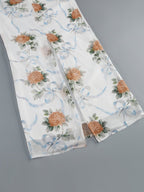 Off-Shoulder Floral Corset Maxi Dress H7147