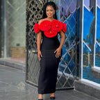 Off Shoulder Floral Mermaid Gown H6370