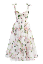 Off Shoulder Floral Midi Dress H6222