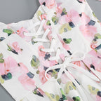 Off Shoulder Floral Midi Dress H6222