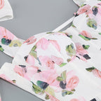 Off Shoulder Floral Midi Dress H6222
