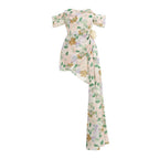 Off Shoulder Floral Wrap Dress H6354
